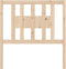 vidaXL - Hoofdbord - 81x4x100 - cm - massief - grenenhout