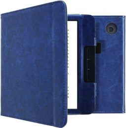 imoshion Ereader Cover / Hoesje Geschikt voor Tolino Vision 5 - imoshion Vegan Leather Bookcase - Donkerblauw