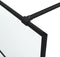 vidaXL - Inloopdouchewand - 140x195 - cm - mat - ESG-glas - zwart