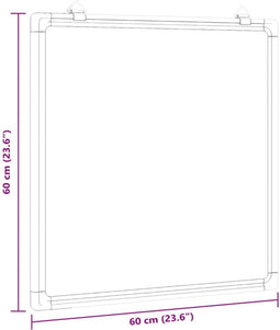 Whiteboard magnetisch 60x60x1,7 cm aluminium