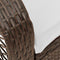 vidaXL - Tuinschommelstoel - met - kussens - poly - rattan - bruin