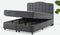 Dreamhouse Marrakech Opberg Boxspring Bed - 180x200 - VELVET ANTRACIET - Met veel Opbergruimte en Inclusief Hoofdbord.