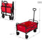 Multifunctionele kar Aktive Rood Polyester Staal 65 x 94 x 40 cm Opvouwbaar Strand