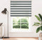 vidaXL - Zebra - rolgordijn - 150x200 - cm - stofbreedte - 145,9 - cm - donkergrijs