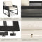 tectake® Captive - Loungeset - 2 Fauteuils - Rope-design - Aluminium Frame - Waterafstotende Kussens