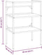 vidaXL Wastafelframe - 59x38x83 cm - gepoedercoat ijzer - wit