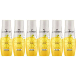 SODASTREAM Concentrates - Pak van 6 suikervrije citroenconcentraten - Tot 54 liter dranken - 440 ml
