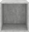 vidaXL - Wandkasten - 2 - st - 37x37x37 - cm - bewerkt - hout - betongrijs