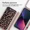 iMoshion Hoesje Geschikt voor iPhone 13 Hoesje Met Koord - iMoshion Siliconen design hoesje met koord - Roze / Animal Pink