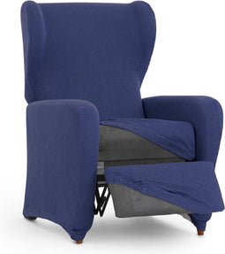 Hoes voor stoel met aparte poten Eysa ULISES Blauw 90 x 100 x 75 cm