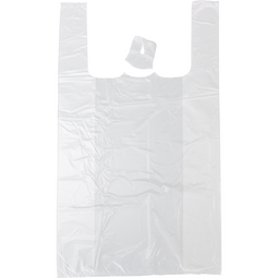 Top Quality - Tas | HDPE | geblokt | 27x 6x48cm | hemddraagtas | wit | 2000 stuks