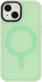 Mobiparts iPhone 14 - Hardcover - Magsafe Compatible - Satin Light Green (Ltd Edition) - Groen