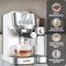 COOK-IT Espressomachine - RvS Koffiemachine - 20 Bar Italiaanse Pomp - Automatische Melkopschuimer