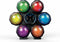 iDance DL6-OCTO Oplaadbare disco verlichting 6x discobal licht effect