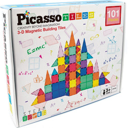 Tactic Picasso Tiles PT101 - Constructiespeelgoed - Magnetische Tegels - 101-delig