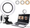 6.3Clamp Mount Selfie Ring Light voor videoconferenties Webcam Light met 3 verlichtingsmodi en 10-niveaus dimbare make-up YouTube TIK Tok Video Blog (Arco)