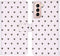 iMoshion Hoesje Geschikt voor Samsung Galaxy S21 Hoesje Met Pasjeshouder - iMoshion Design Softcase Bookcase - Wit / Zwart / Hearts Allover White