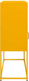 vidaXL - Dressoir - 100,5x39x107 - cm - koudgewalst - staal - mosterdgeel