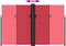 vidaXL - Windscherm - uittrekbaar - 220x1200 - cm - rood