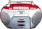 Lenco SCD-420 - Draagbare radio/CD-speler - FM radio en cassette - Rood