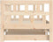 vidaXL - Slaapbank - met - onderschuifbed - 90x200 - cm - massief - grenenhout