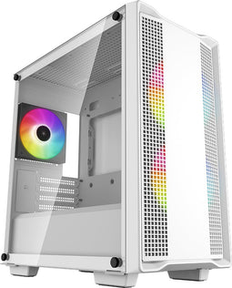 DeepCool CC360 - Mini Tower PC - Micro-ATX Mini-ITX - Gehard glas - Wit