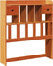 vidaXL - Hoofdbord - met - opbergruimte - 75 - cm - massief - grenenhout - wasbruin