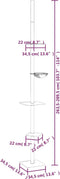 vidaXL - Kattenmeubel - vloer - tot - plafond - 263,5-289,5 - cm - donkergrijs