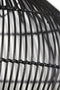 Light & Living PACINO Hanglamp Ø50 x 51,5 cm - Zwart Rotan - Modern Design - E27