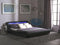 AVIGNON - Futon tweepersoonsbed - LED - Zwart - 160x200 cm - Kunstleer