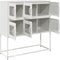 vidaXL - Dressoir - 100,5x39x107 - cm - koudgewalst - staal - wit