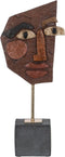 Beeld Masker Bruin Zwart 17,8 x 10 x 43,7 cm