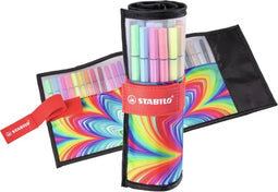 STABILO Pen 68 - Viltstift - Rollerset met 25 kleuren - ARTY Edition (25 stuks)