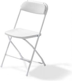 Klapstoel budget wit / wit (set van 20 stuks)