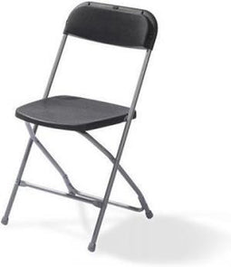 Klapstoel budget zwart/grijs (set van 20 stuks)