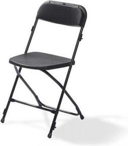 Klapstoel budget zwart / zwart (set van 20 stuks)