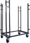 Klaptafel rechthoekig Trolley, Verstelbare afmetingen, 126-208x84-100x168cm (LxBxH), T90700