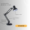 Klassieke Bureaulamp - Verstelbaar - Led - met Schakelaar - 40W - Zwart