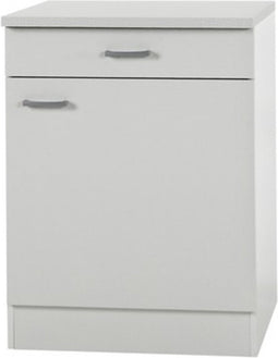 Klassik 60 onderkast - 60x84,5cm wit - met werkblad