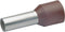 Klauke 17612 Adereindhulzen 10 mm² Deels geïsoleerd Bruin 100 stuk(s)