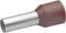 Klauke 17618 Adereindhulzen 10 mm² Deels geïsoleerd Bruin 100 stuk(s)