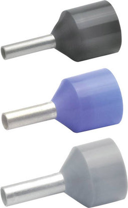 Klauke 43312 Adereindhulzen 2.50 mm² Deels geïsoleerd Blauw 100 stuk(s)