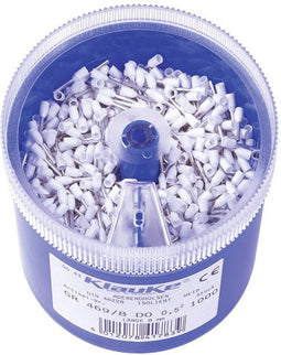Klauke GR4698DO Assortiment adereindhulzen 0.5 mm² Deels geïsoleerd Wit 1000 onderdelen