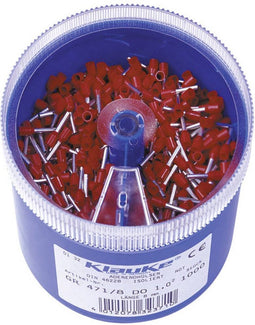 Klauke GR4718DO Assortiment adereindhulzen 1 mm² Deels geïsoleerd Rood 1000 onderdelen