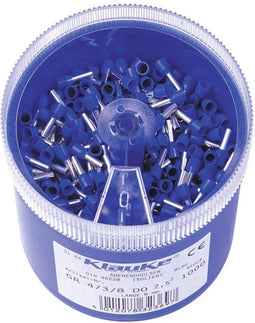 Klauke GR4738DO Assortiment adereindhulzen 2.5 mm² Deels geïsoleerd Blauw 1000 onderdelen