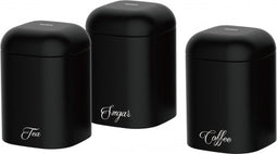 Klausberg 7504 - opbergblikken - thee, suiker en koffie - zwart