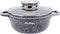 Klausberg 7522 - Kookpan met deksel - marmer grijs - 24 cm - 4.5 liter