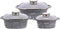 Klausberg 7534 - pannenset - Keramisch - marmer - met Aromaknop- 20/24/28 cm