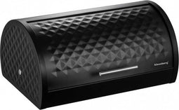 Klausberg 7540 - stalen broodtrommel - zwart - diamond