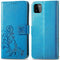 Klavertje Bloemen Bookcase voor de Samsung Galaxy A22 (5G) - Turquoise